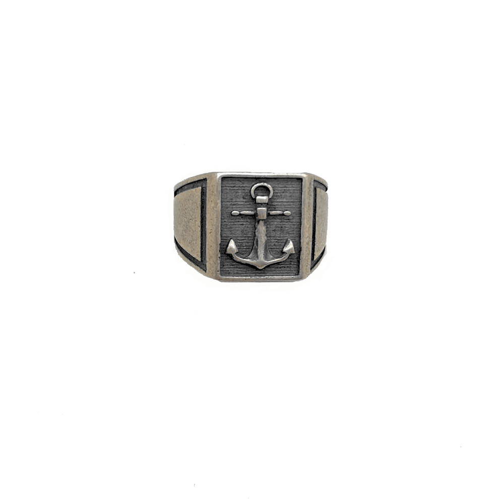 Anello in argento con ancora ARG005