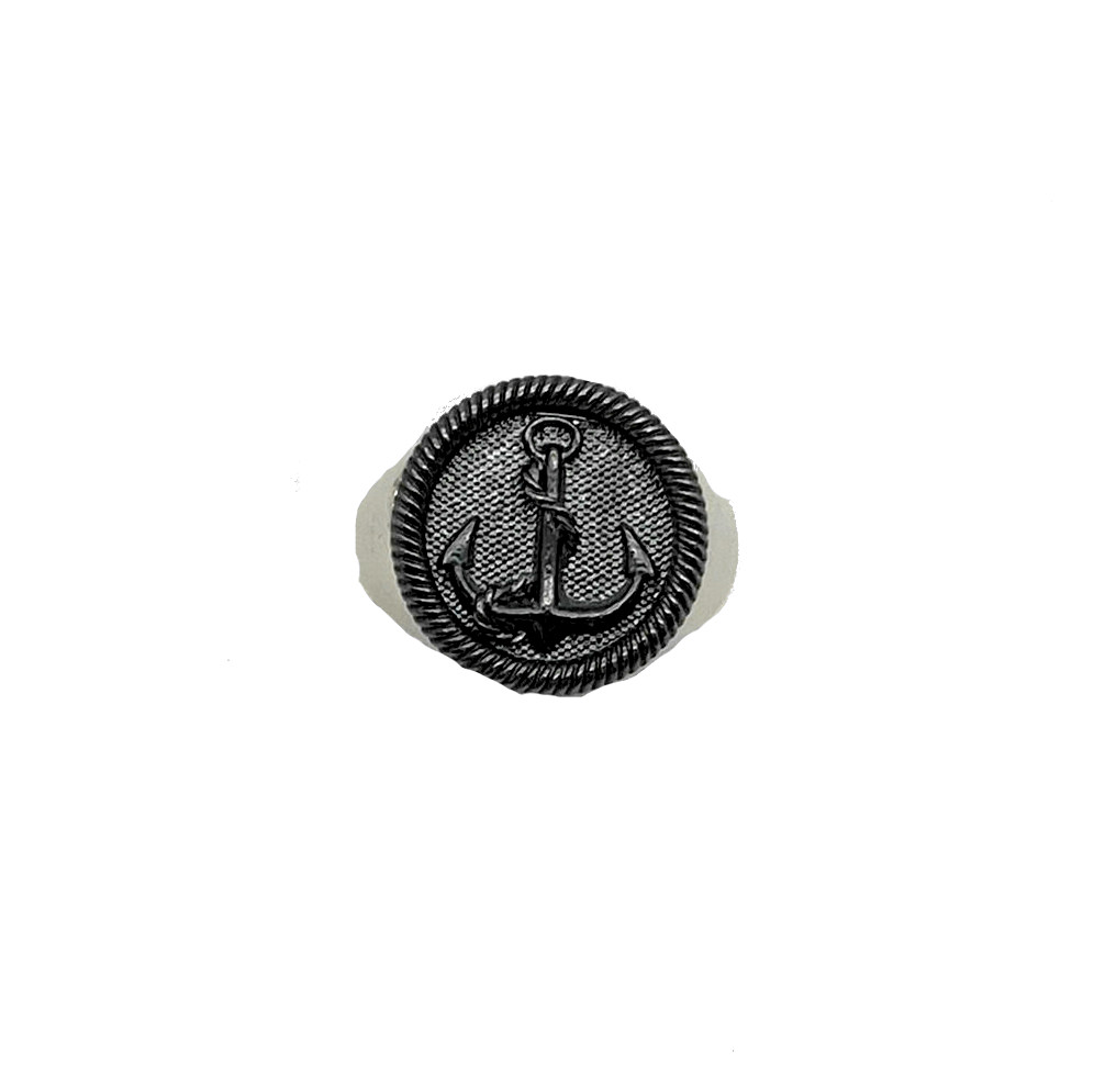 Anello in argento con ancora ARG004