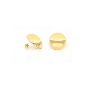 Orecchini Donna Unoaerre Lobo Bombati Placcato Oro Giallo in Bronzo Made in Italy