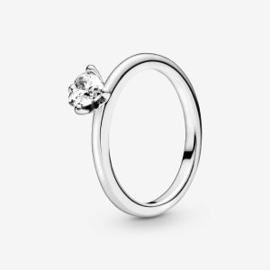 Anello Pandora Solitario con cuore 198691C01