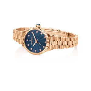 Orologio Donna Hoops 2569LD-RG05 Gioiello Rose Gold | Quadrante Blu Diamantato