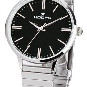 rologio Hoops Unisex 2613LS02 Bracciale Elastico Acciaio | Quadrante Nero Minimalista