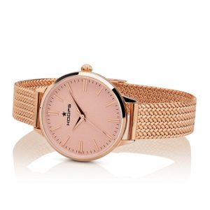 Orologio Donna Hoops 2614L-RG03 Maglia Milanese Spessa Rose Gold | Quadrante Rosa Minimalista