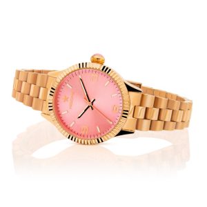 Orologio Hoops 2618L-RG05 Donna Oro Rosa | Bracciale Classico | Quadrante Rosa Confetto Numeri Arabi