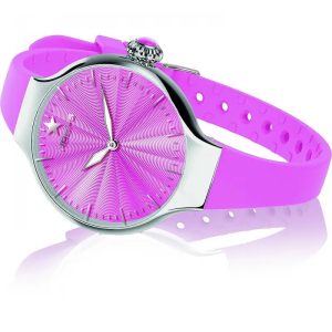 Orologio Hoops 2634L-S12 Donna Sportivo Acciaio | Quadrante Fucsia Raggiera | Cinturino Silicone Fucsia