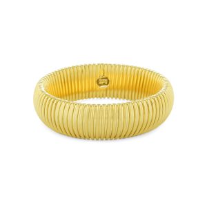 Bracciale Unoaerre Rigido Tubogas in Bronzo Dorato Made in Italy | Design Iconico e Flessibile – Lusso Senza Tempo