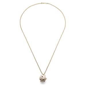 Collana Lunga Unoaerre in Bronzo Dorato Made in Italy | Design con Charm Mina – Stile Distintivo e Moderno