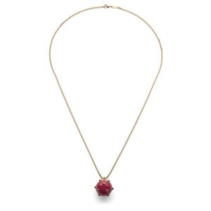 Collana Lunga Unoaerre in Bronzo Dorato Made in Italy | Design con Charm Mina – Stile Distintivo e Moderno