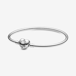 Bracciale Pandora Moments Rigido con Chiusura a Cuore 596268