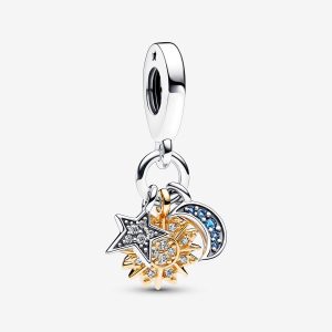 Charm Pandora Pendente Stella, Sole e Luna 762676C01