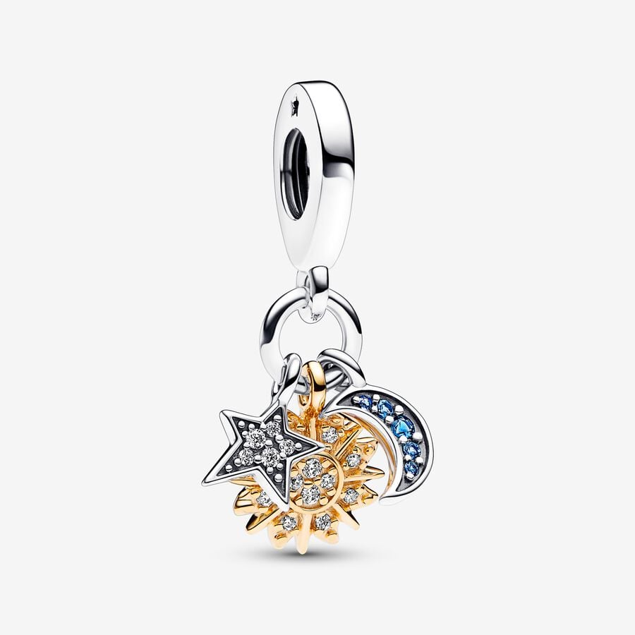 Charm Pandora Pendente Stella, Sole e Luna 762676C01