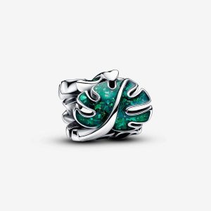 Charm Pandora Foglia di Monstera Glitterata 793332C01