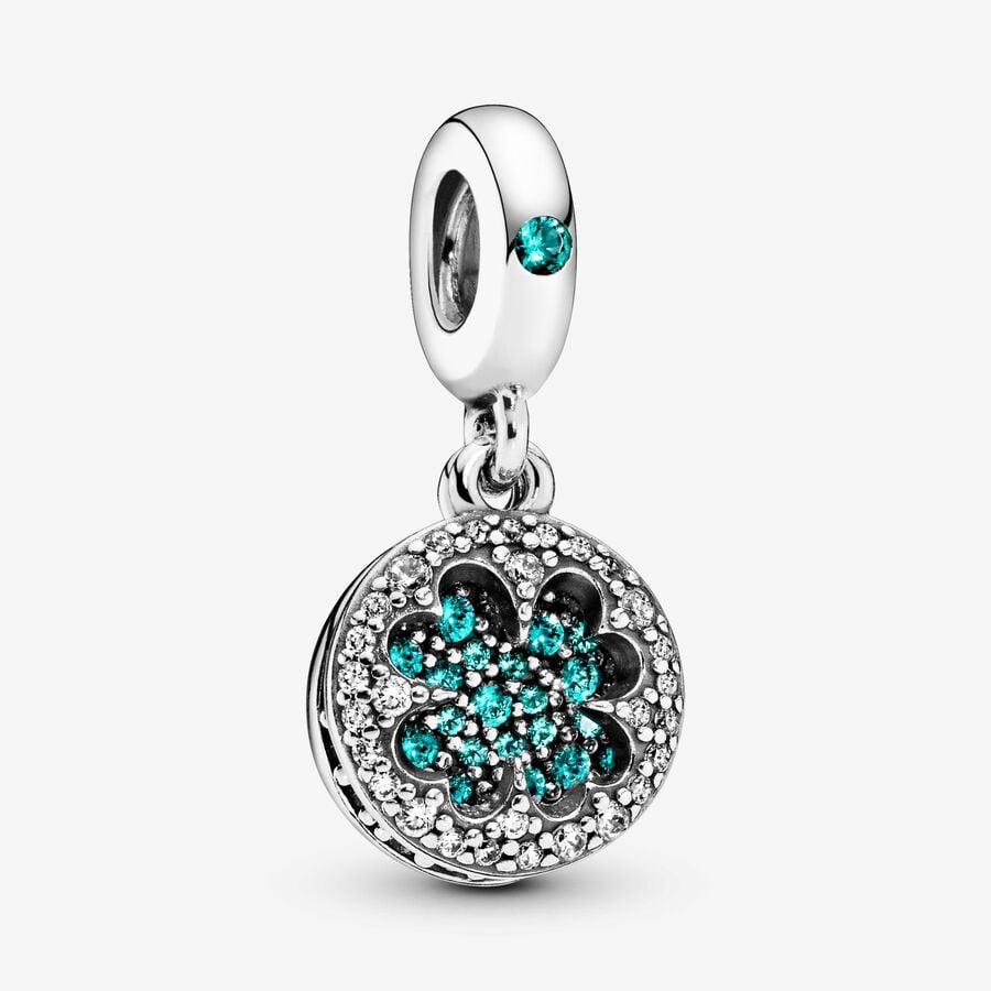 Charm Pendente Quadrifoglio Verde 797906NRGMX