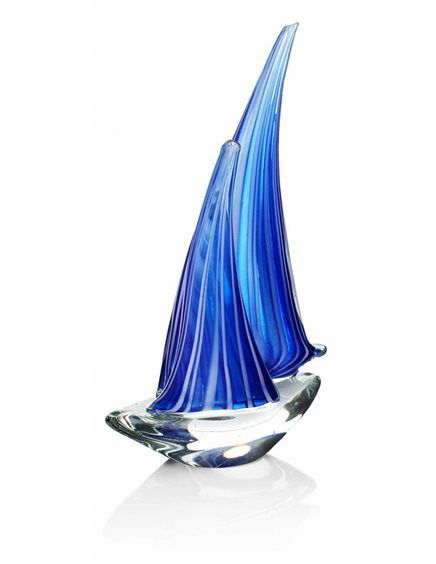 Scultura Ottaviani in cristallo Vele nel mare 800407