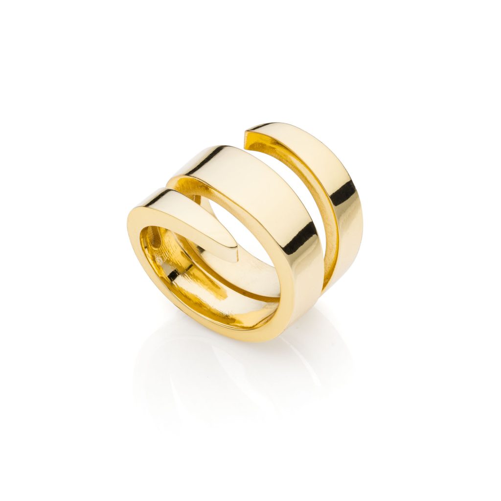 Anello donna dorato a spirale UNOAERRE 010EXA0030000 2400