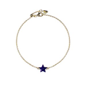 Bracciale Donna Catena Sottile B1P-YG01 Argento | Stella Viola Minimalista