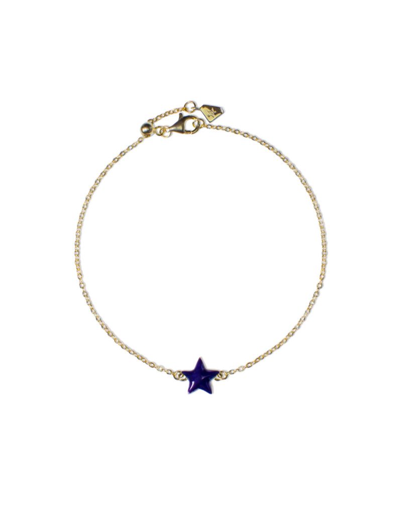 Bracciale Donna Catena Sottile B1P-YG01 Argento | Stella Viola Minimalista