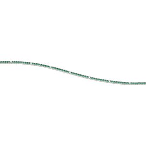 Bracciale Tennis Nardelli in Oro Bianco con Diamanti e Smeraldi - Lusso Naturale Made in Italy