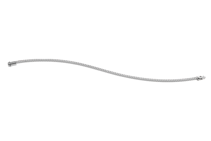 Bracciale Tennis Nardelli in Oro Bianco con Scintillanti Diamanti - Eleganza Pura Made in Italy