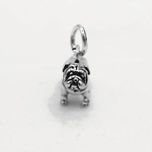 Ciondolo Artigianale Linea “PET” Bulldog Inglese in Argento 925
