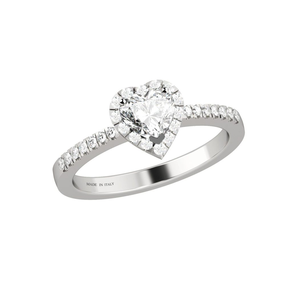 Anello cuore Nardelli in oro e diamanti CL320VS