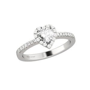 Anello cuore Nardelli in oro e diamanti CL320VS