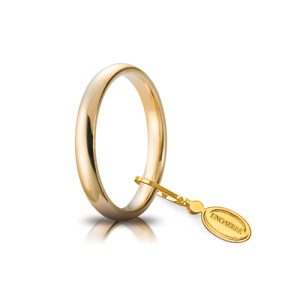 Fedi Nuziali UNOAERRE COMODA 3mm oro 18 carati