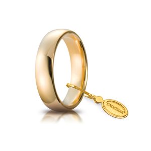 Fedi Nuziali UNOAERRE COMODA 5mm oro 18 carati