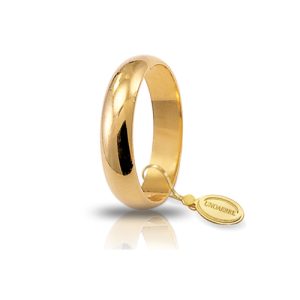 Fedi Nuziali UNOAERRE LARGA 5 gr. oro 18 carati