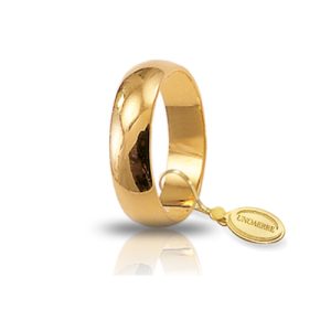 Fedi Nuziali UNOAERRE MANTOVANA 6 gr. oro 18 carati