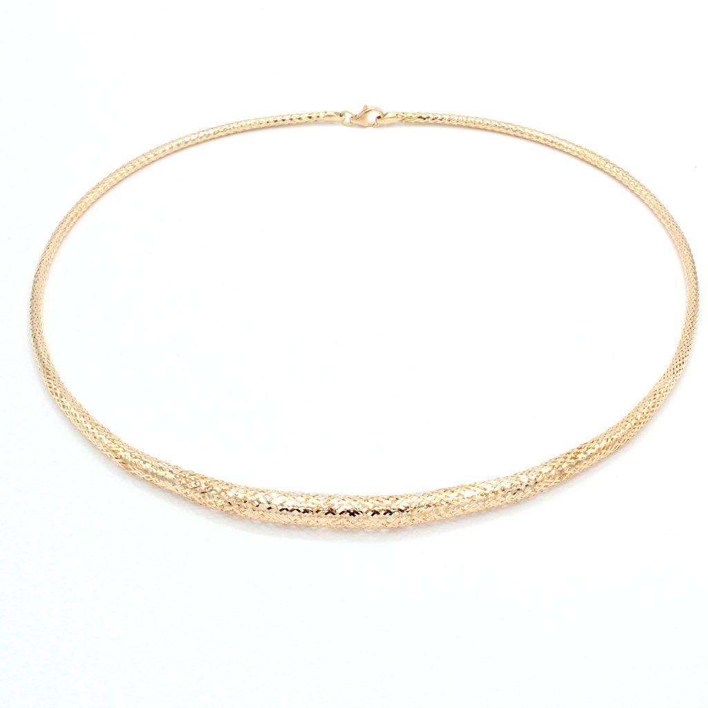 Girocollo Donna Elastico in Oro 18 Carati Made in Italy