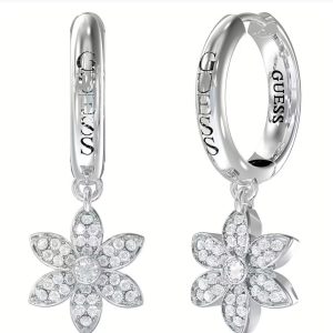 Guess Orecchini white lotus JUBE04149JW