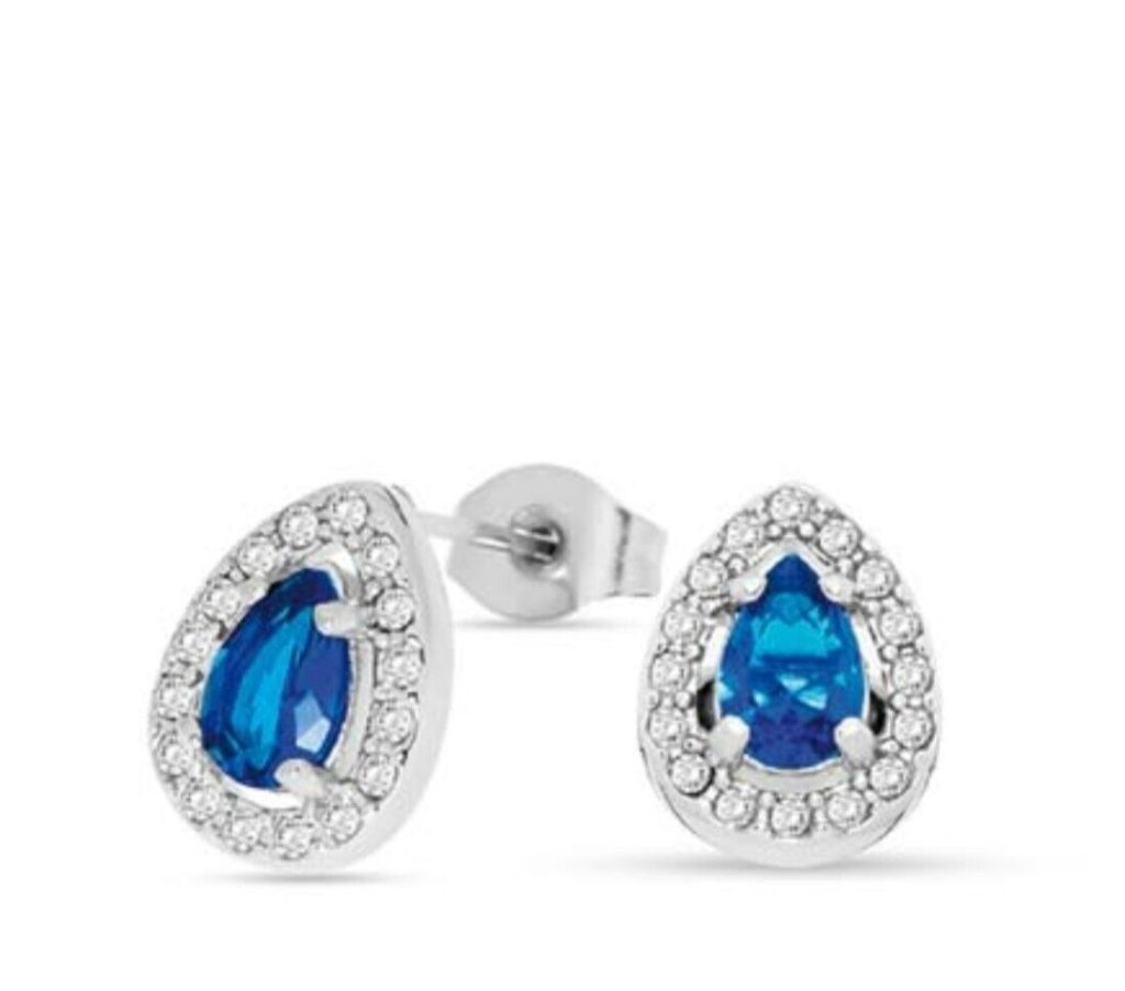 Eleganti Orecchini Pendenti Donna Liu Jo in Acciaio con Cristallo a Goccia Blu - Gioielli Luminosi e Raffinati