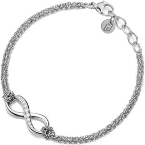 Collana Donna Liu Jo in Acciaio con Pendente Simbolo Infinito Pavé di Cristalli - Eleganza Infinita