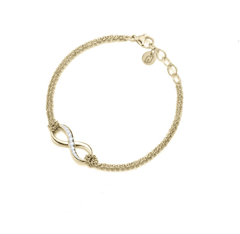 Collana Donna Liu Jo in Acciaio con Pendente Simbolo Infinito Pavé di Cristalli - Eleganza Infinita