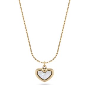 Collana Liu Jo LJ2691 Girocollo Donna con Ciondolo Cuore Madreperla Gold | Catena Snake