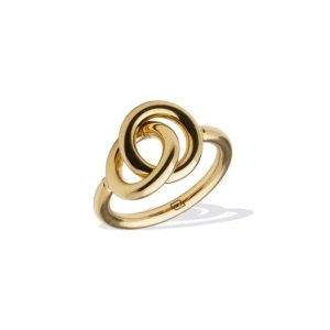 Anello Liu Jo Donna Oro con Design Moderno a Cerchi Intrecciati - Gioiello Elegante e Originale