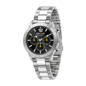 Orologio Uomo Sector No Limits 270 Cronografo Acciaio Nero Giallo