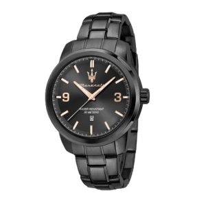 Orologio Uomo Maserati Successo Total Black Acciaio Data
