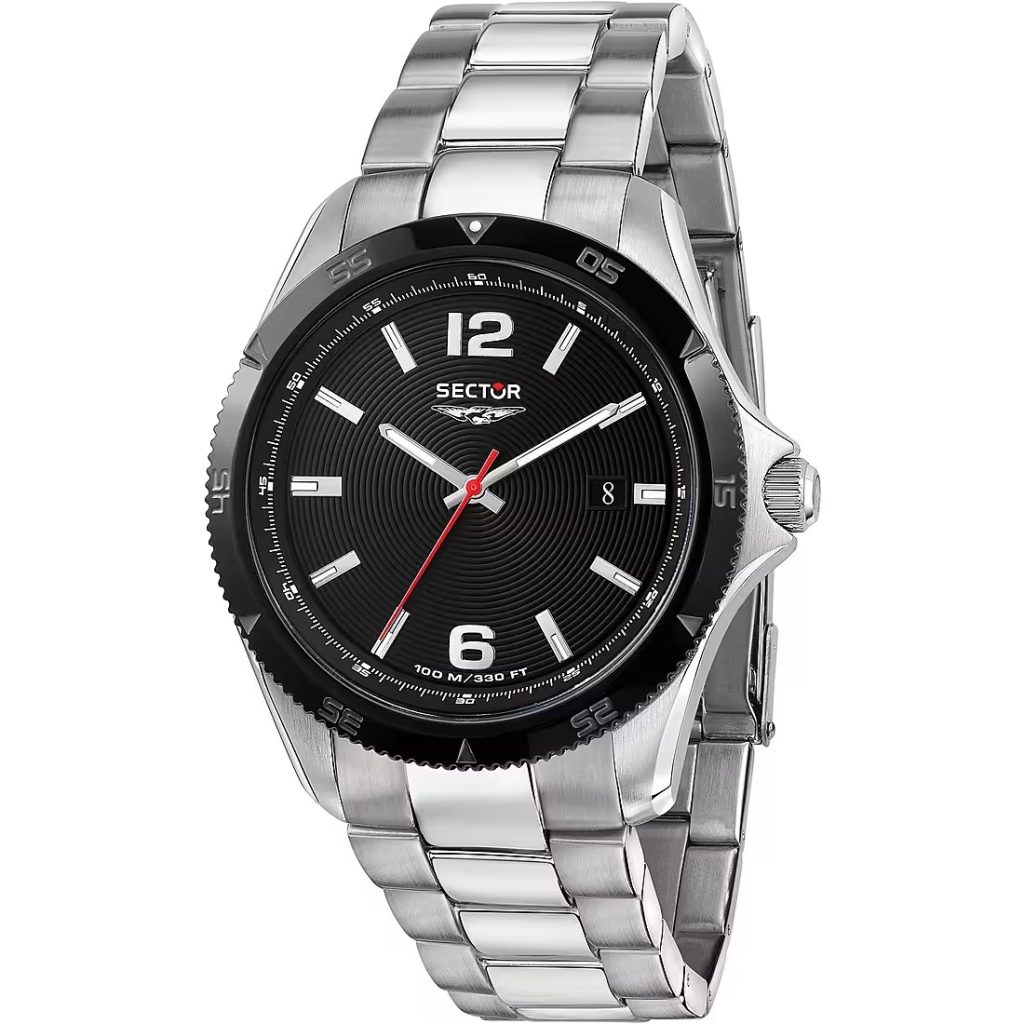 Orologio Uomo Sector No Limits 660 Black Eagle Acciaio Nero Quadrante Nero Data
