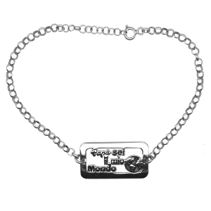 Bracciale “Papà sei il..” in argento 925