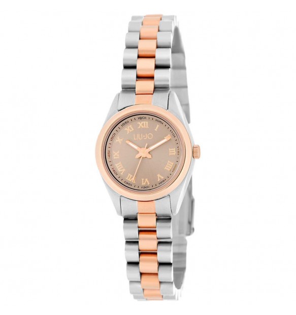 Orologio Liu Jo Donna TLJ2106 Bicolore Eleganza | Cassa Acciaio/Oro Rosa | Quadrante Rosa con Numeri Romani | Bracciale Bicolor – Stile Sofisticato e Versatilità Glamour