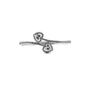 Bracciale rigido contrariè cuori