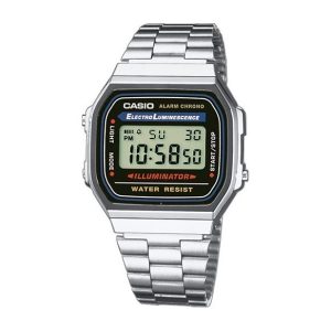 Orologio Casio A168WA-1YES Vintage Digitale | Illuminator Allarme Crono | Acciaio Silver | Classico Unisex | Icona Retrò
