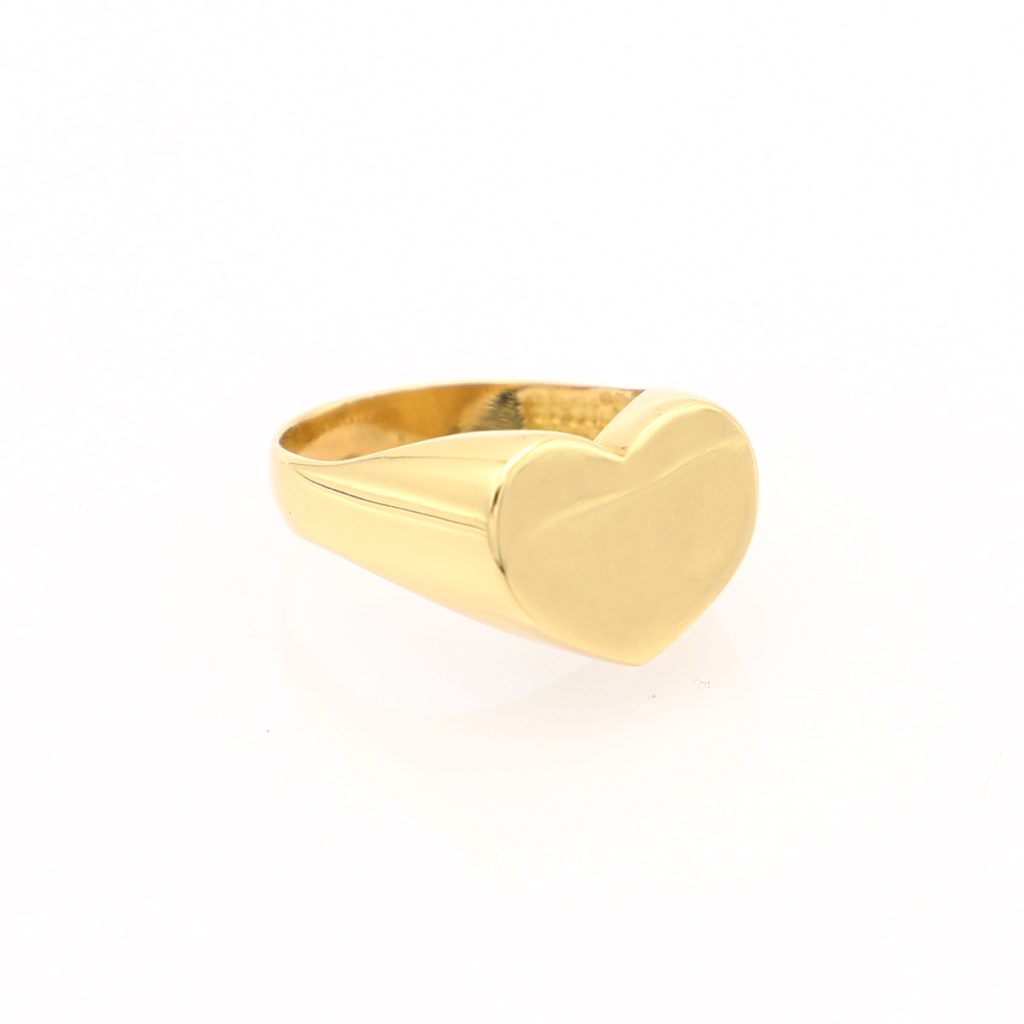 Anello Cuore in Oro 18 Carati Personalizzabile