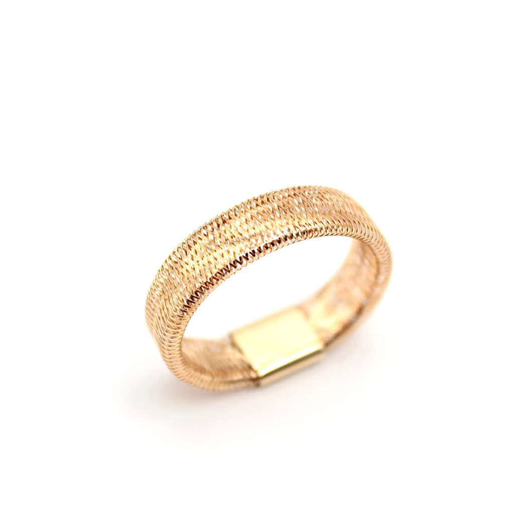 Anello Elastico in Oro Giallo 18 Carati Made in Italy - Comfort e Design Raffinato