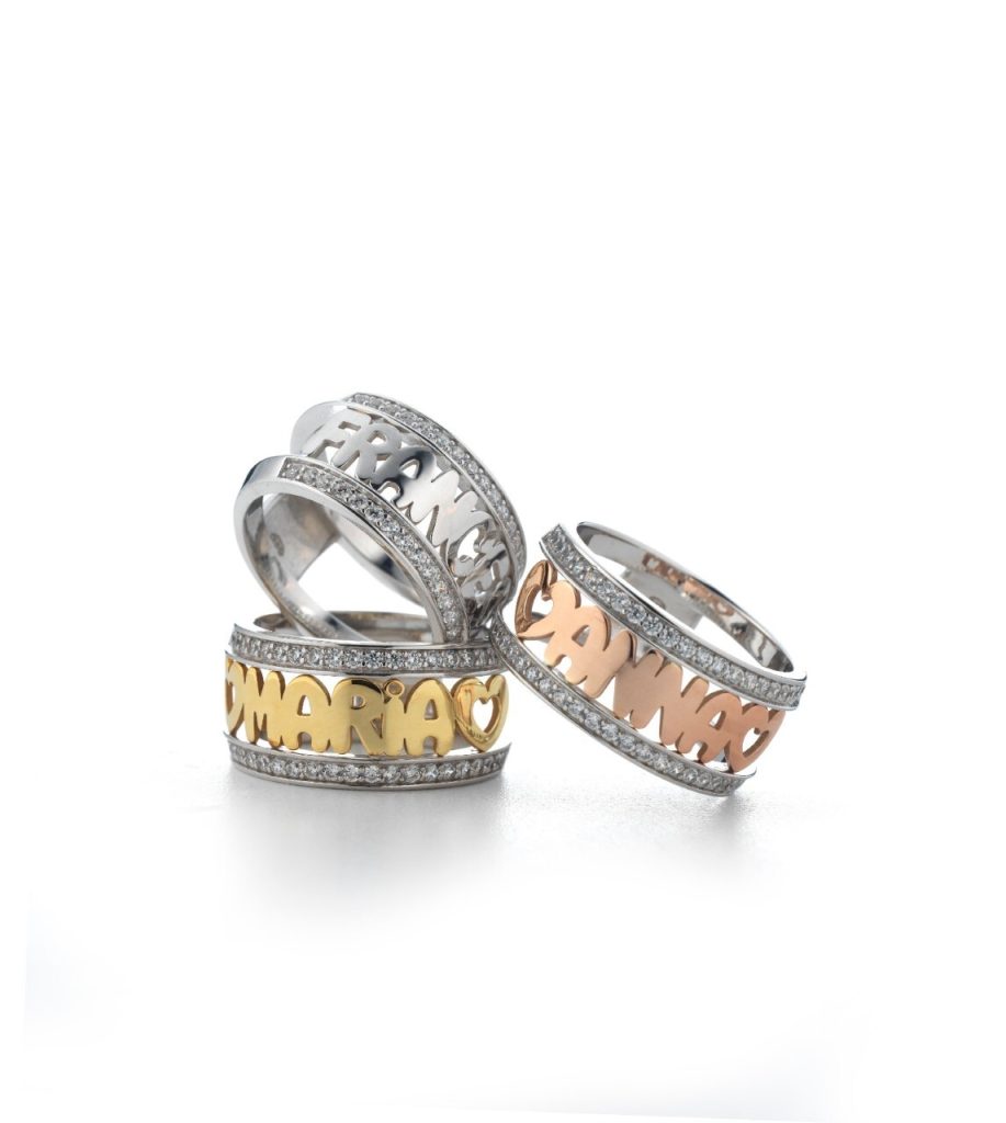 Anello con nome personalizzabile Dimmi Jewels