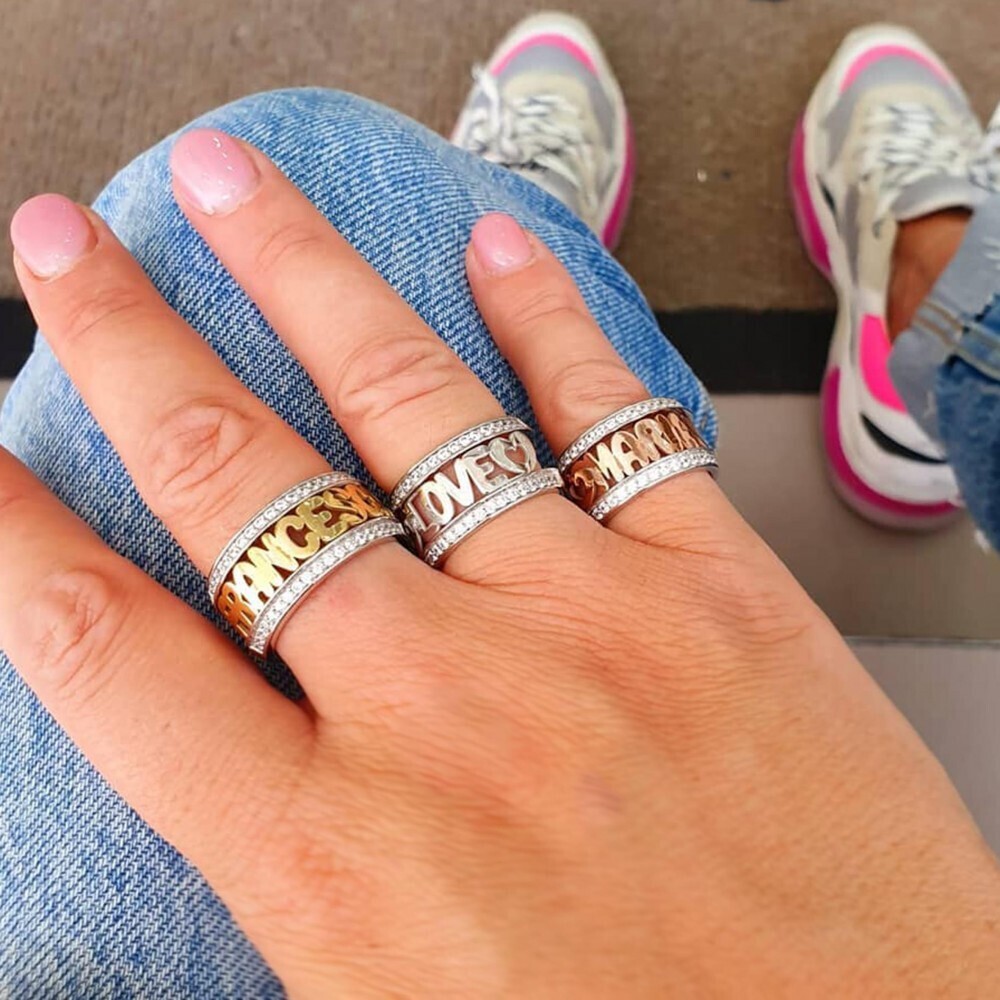 Anello con nome personalizzabile Dimmi Jewels - immagine 4