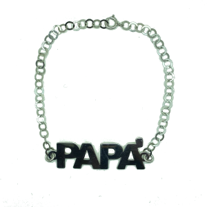 Bracciale "Papà" in argento 925