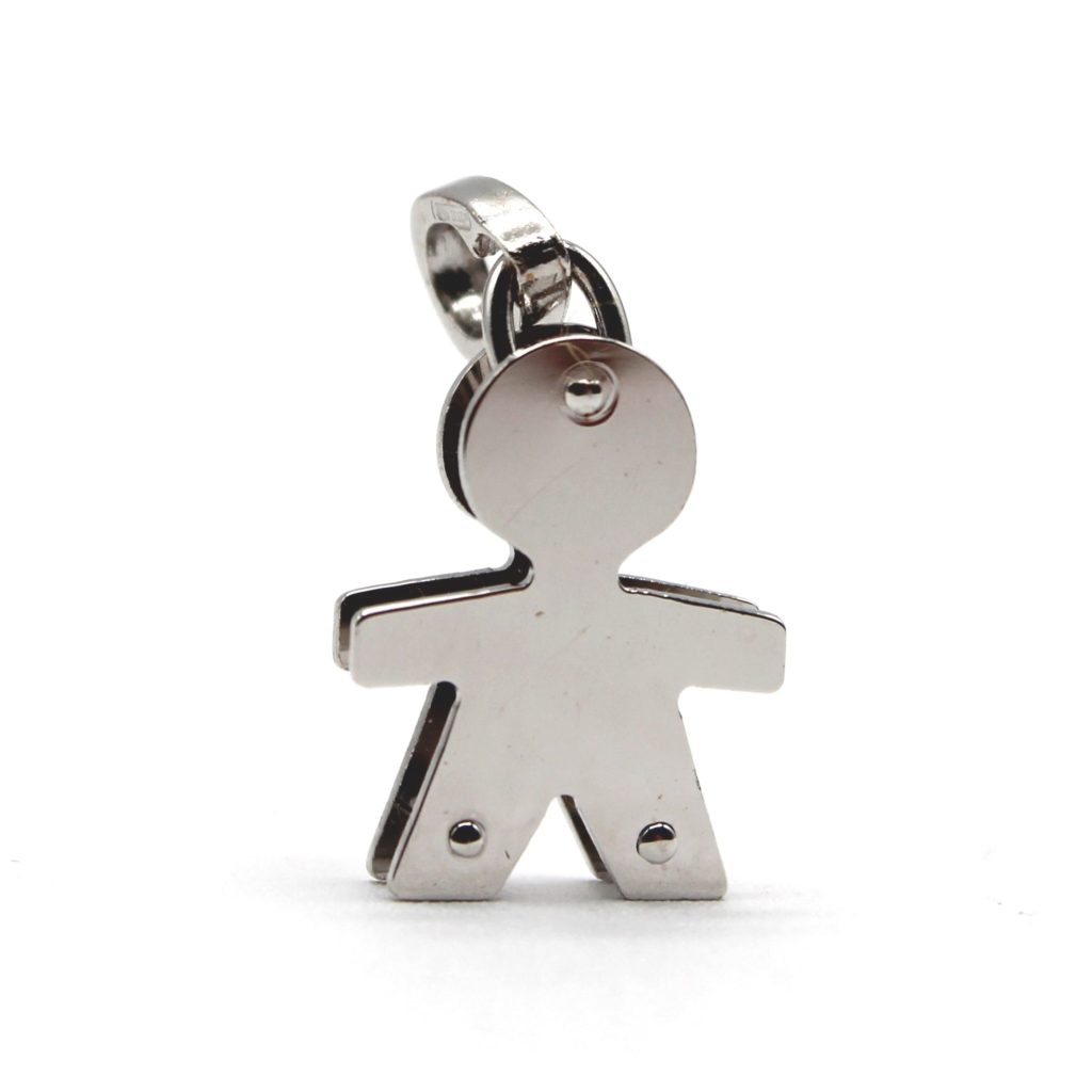 Ciondolo bimbo Maschietto Oro 18 Carati Made in Italy - Personalizzazione Gratuita con Incisione Nome